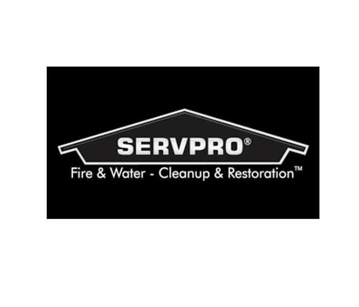 black and white SERVPRO logo